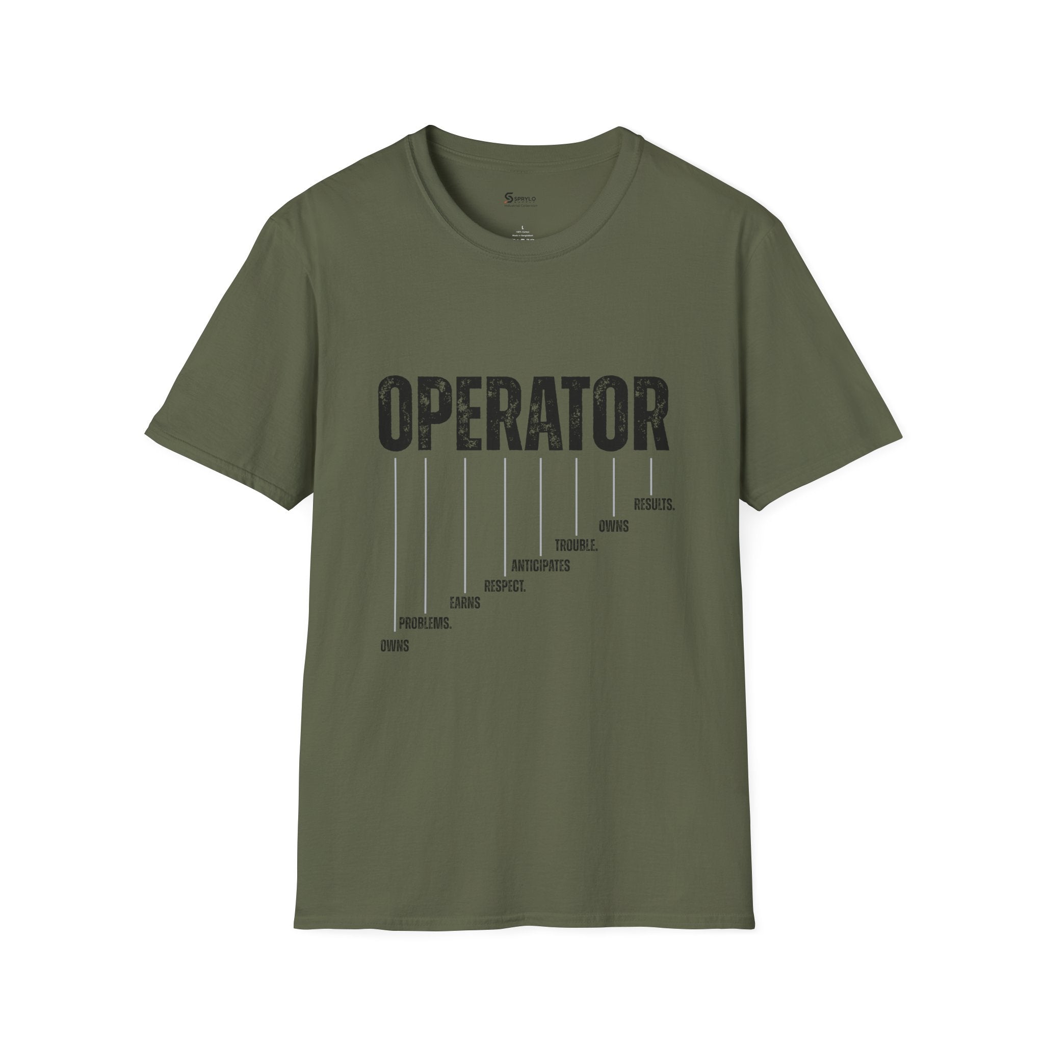 Operator Graphic T-Shirt — Distressed Bold Workwear Tee