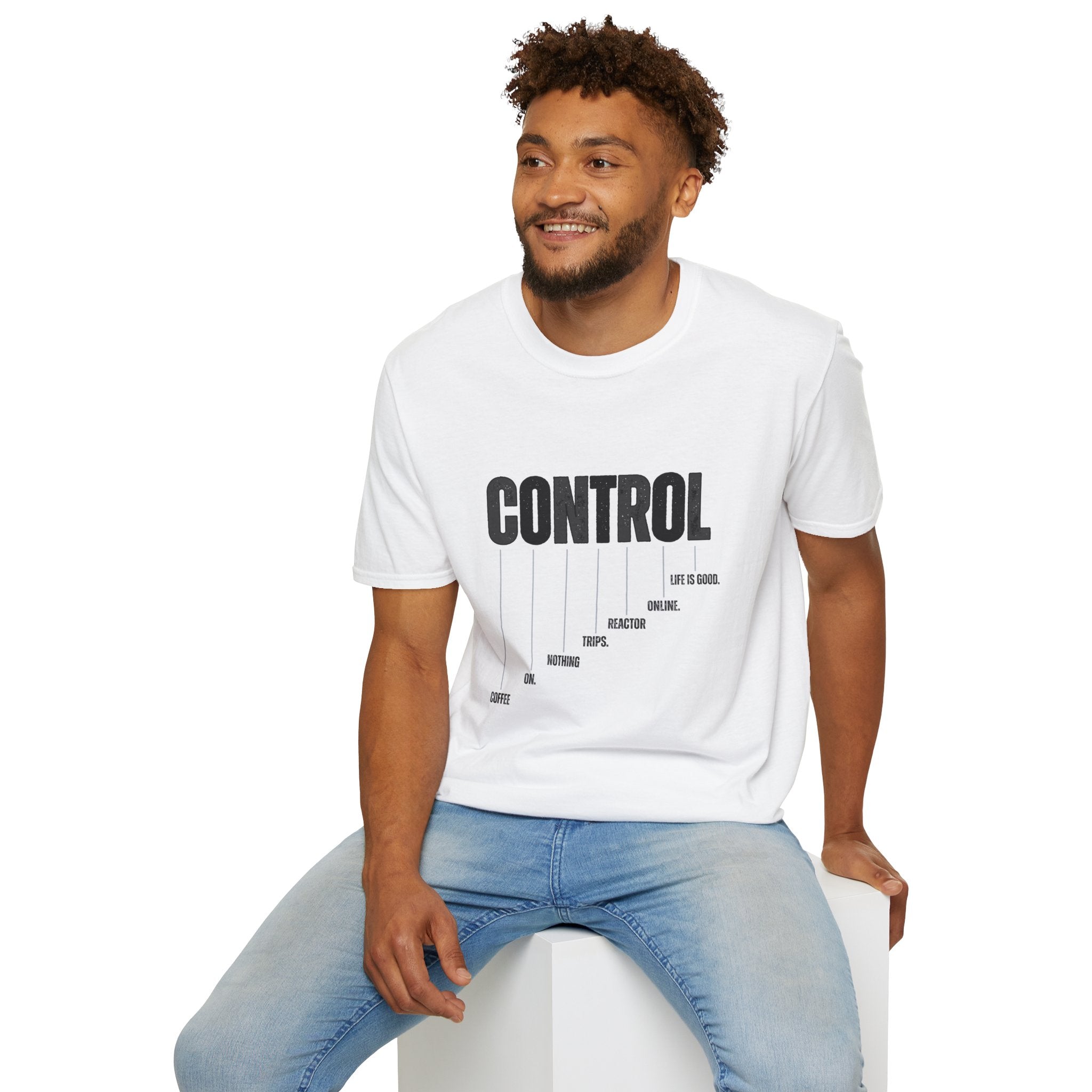 Control Graphic T‑Shirt — 'CONTROL' Minimalist Typography Tee