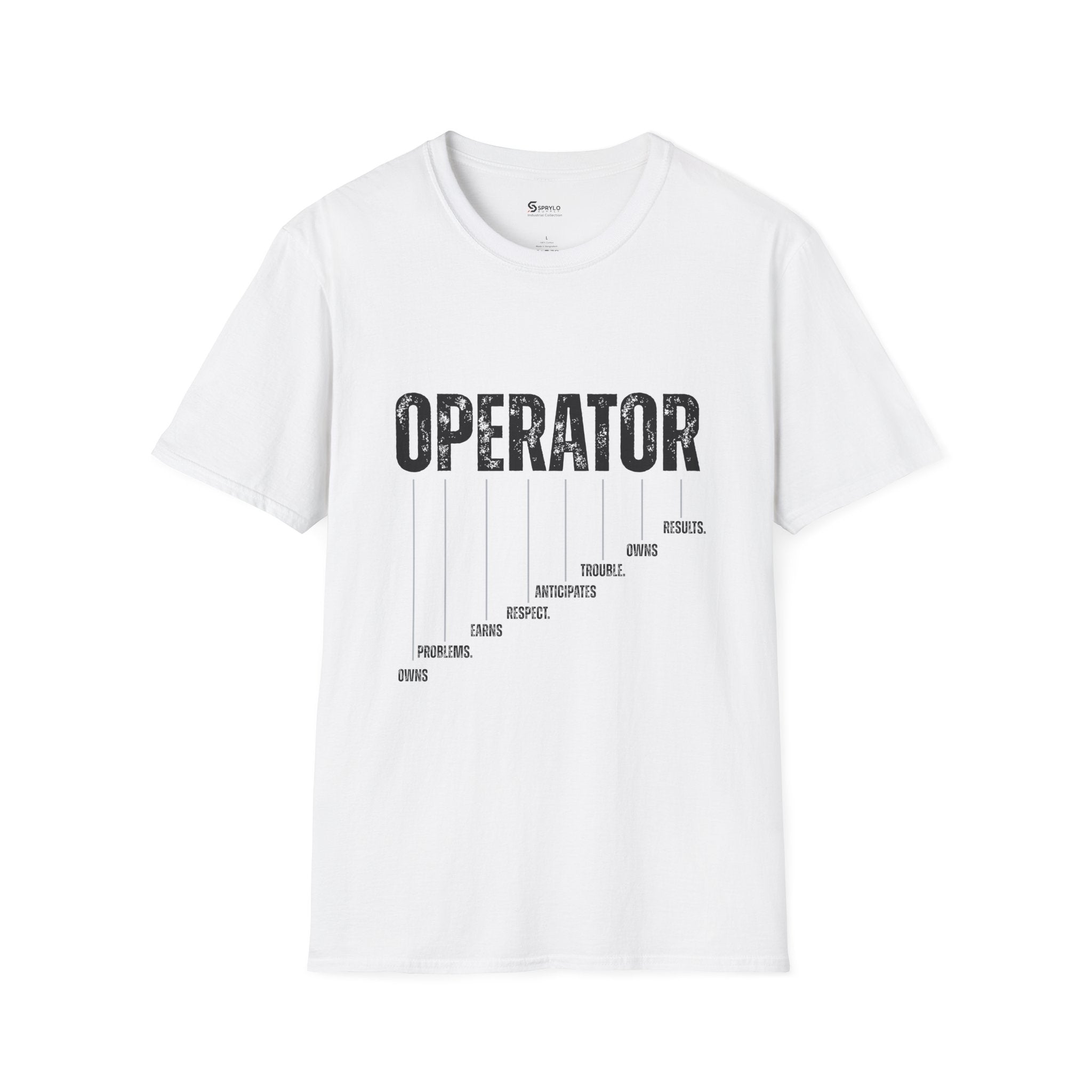 Operator Graphic T-Shirt — Distressed Bold Workwear Tee