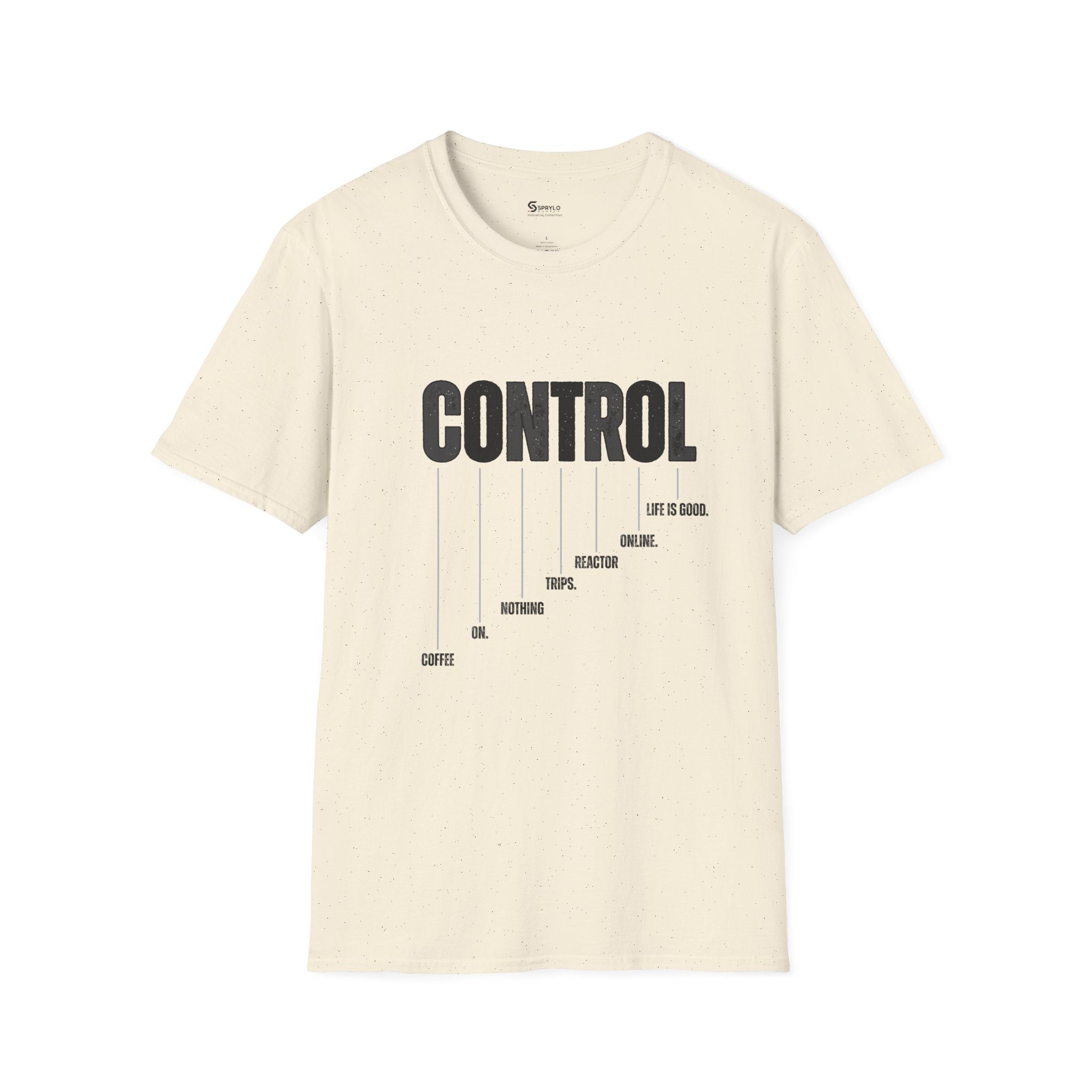 Control Graphic T‑Shirt — 'CONTROL' Minimalist Typography Tee