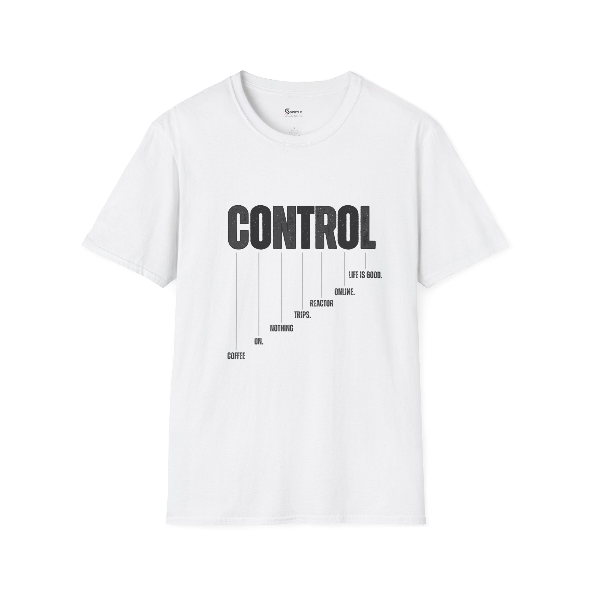 Control Graphic T‑Shirt — 'CONTROL' Minimalist Typography Tee