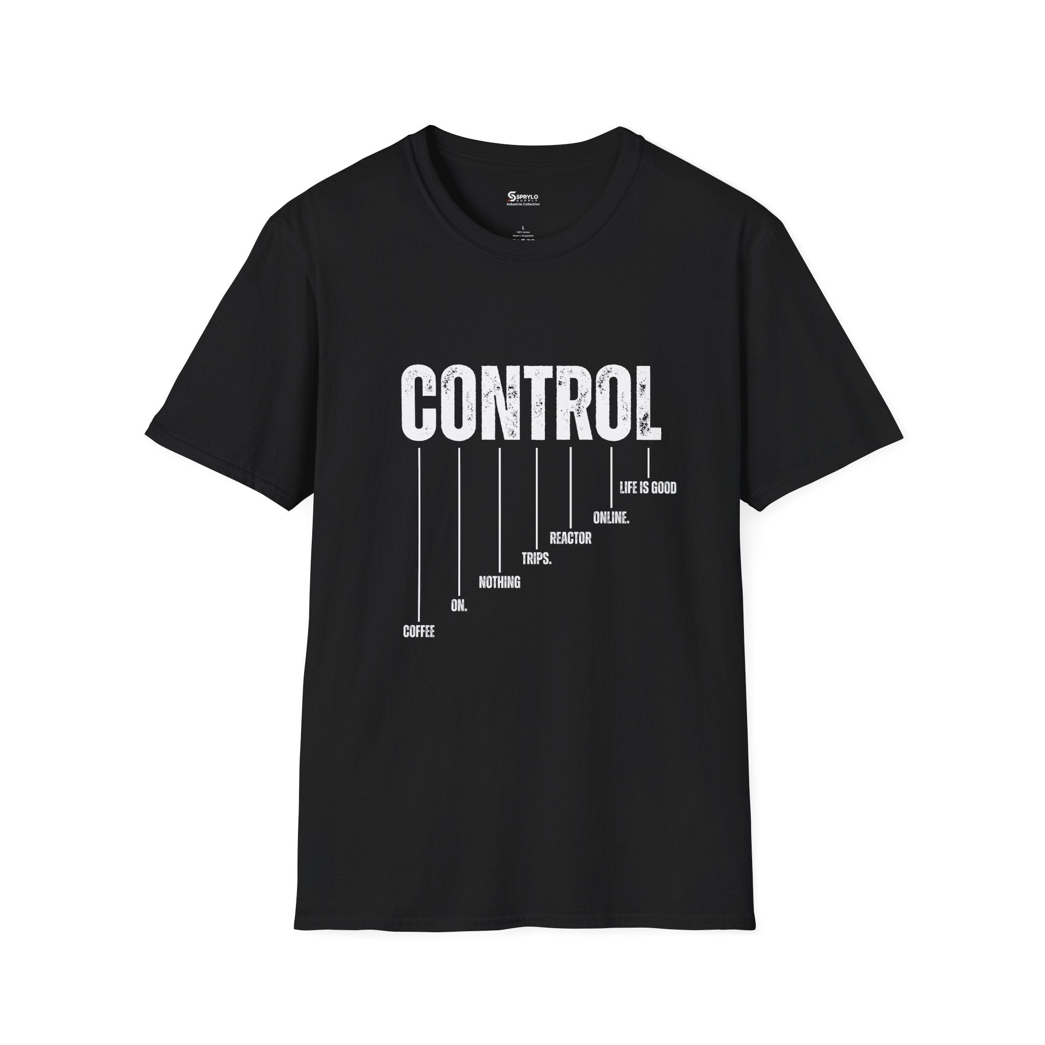 Control Graphic T‑Shirt — 'CONTROL' Minimalist Typography Tee