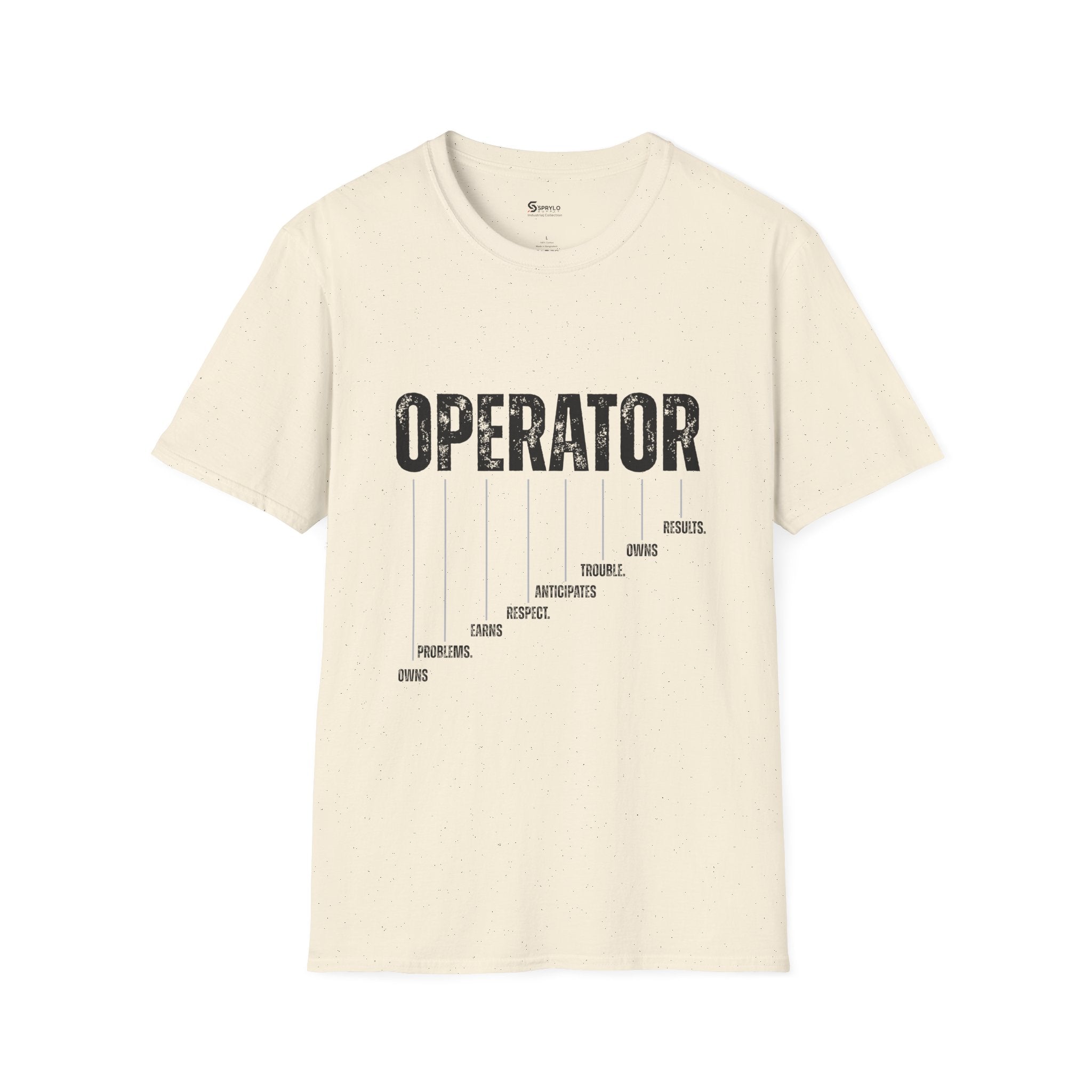 Operator Graphic T-Shirt — Distressed Bold Workwear Tee