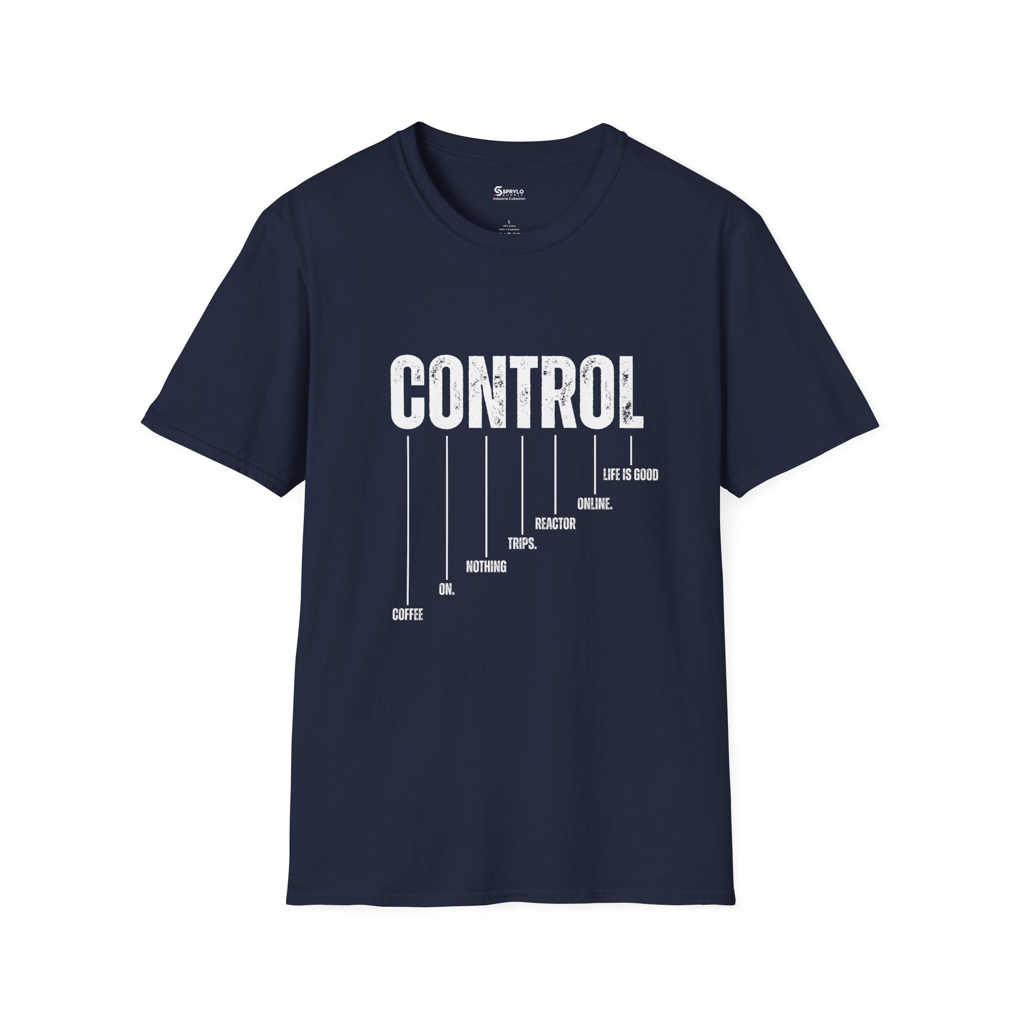 Control Graphic T‑Shirt — 'CONTROL' Minimalist Typography Tee