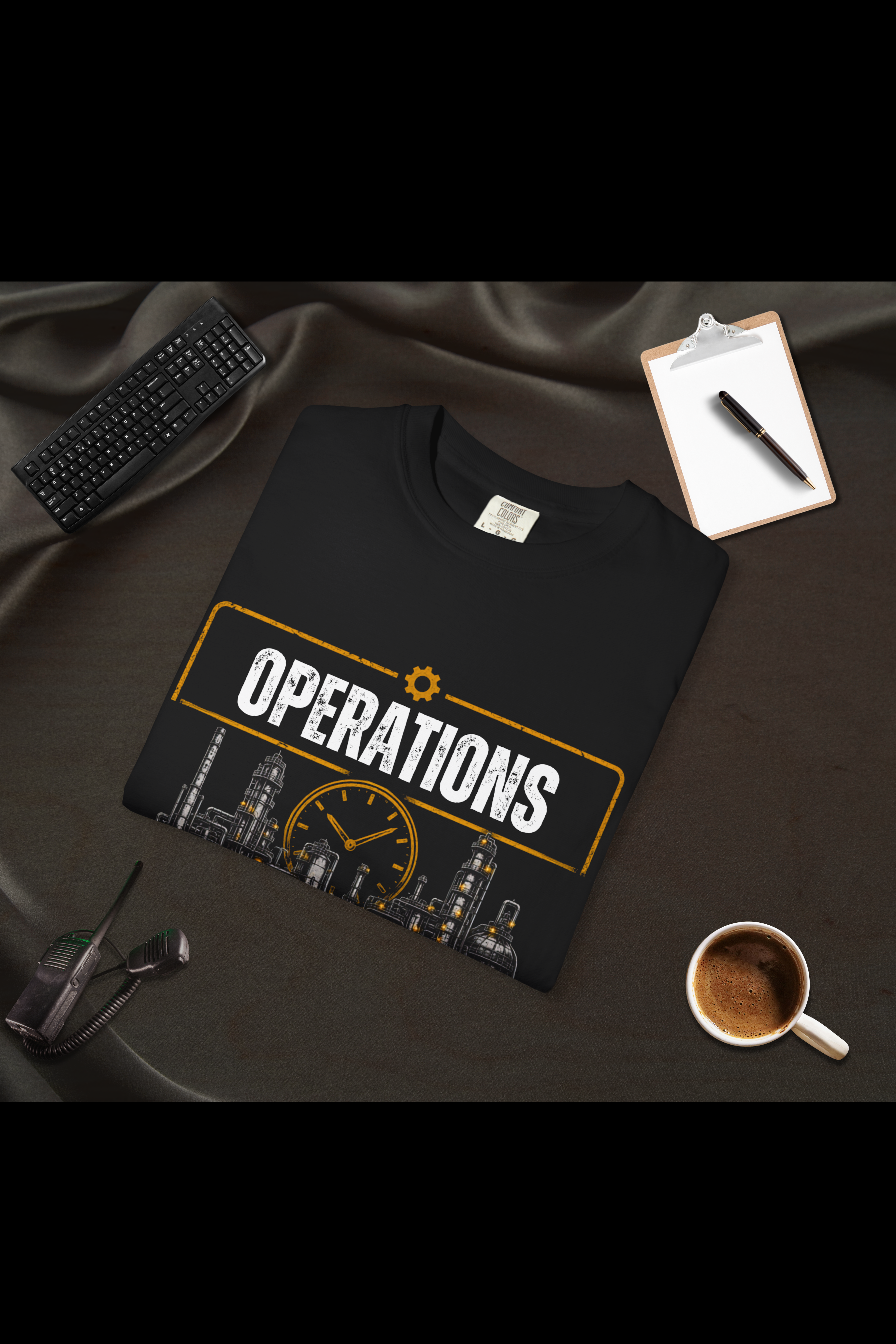 Operations Never Sleep T-Shirt | Industrial Plant Shift Worker Tee