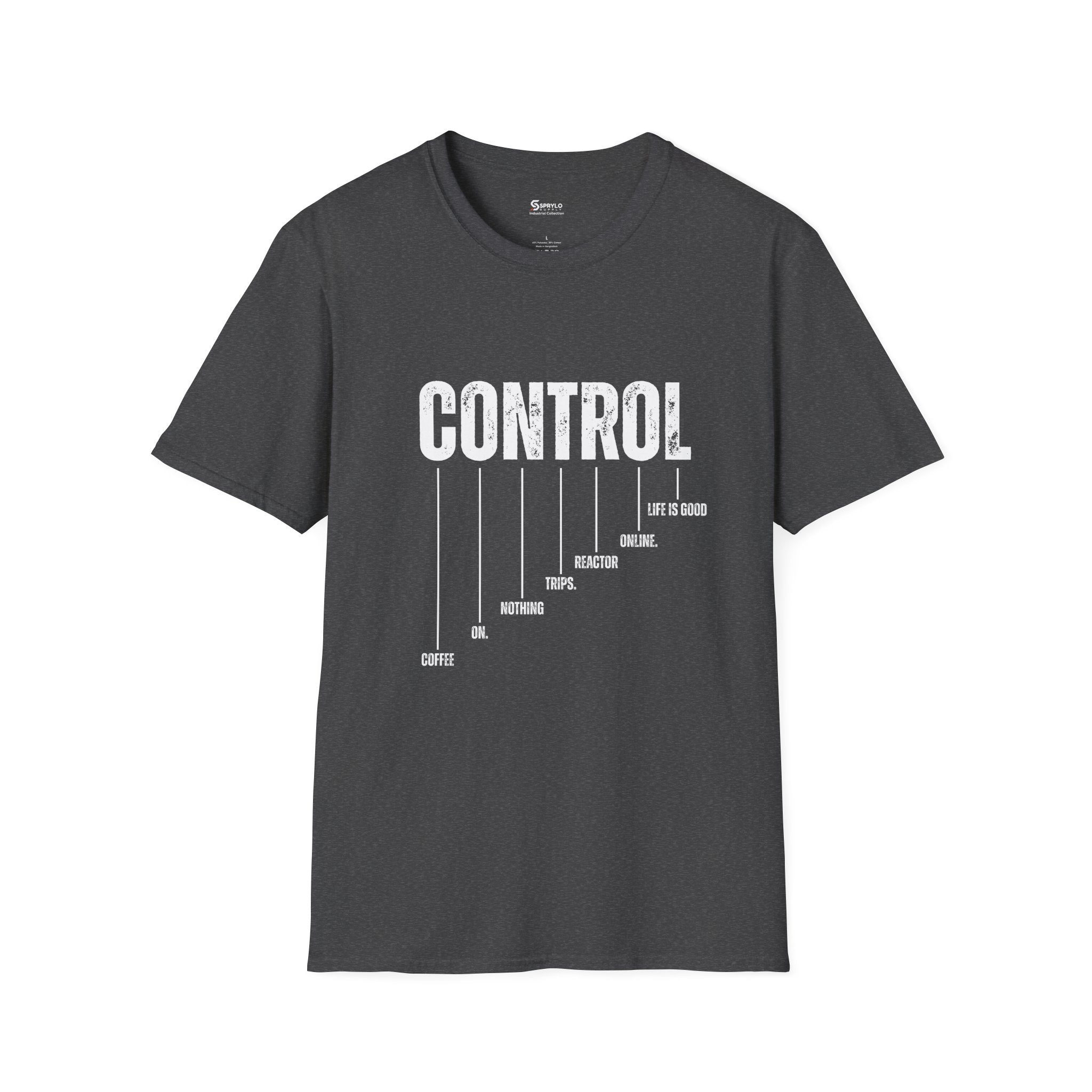 Control Graphic T‑Shirt — 'CONTROL' Minimalist Typography Tee