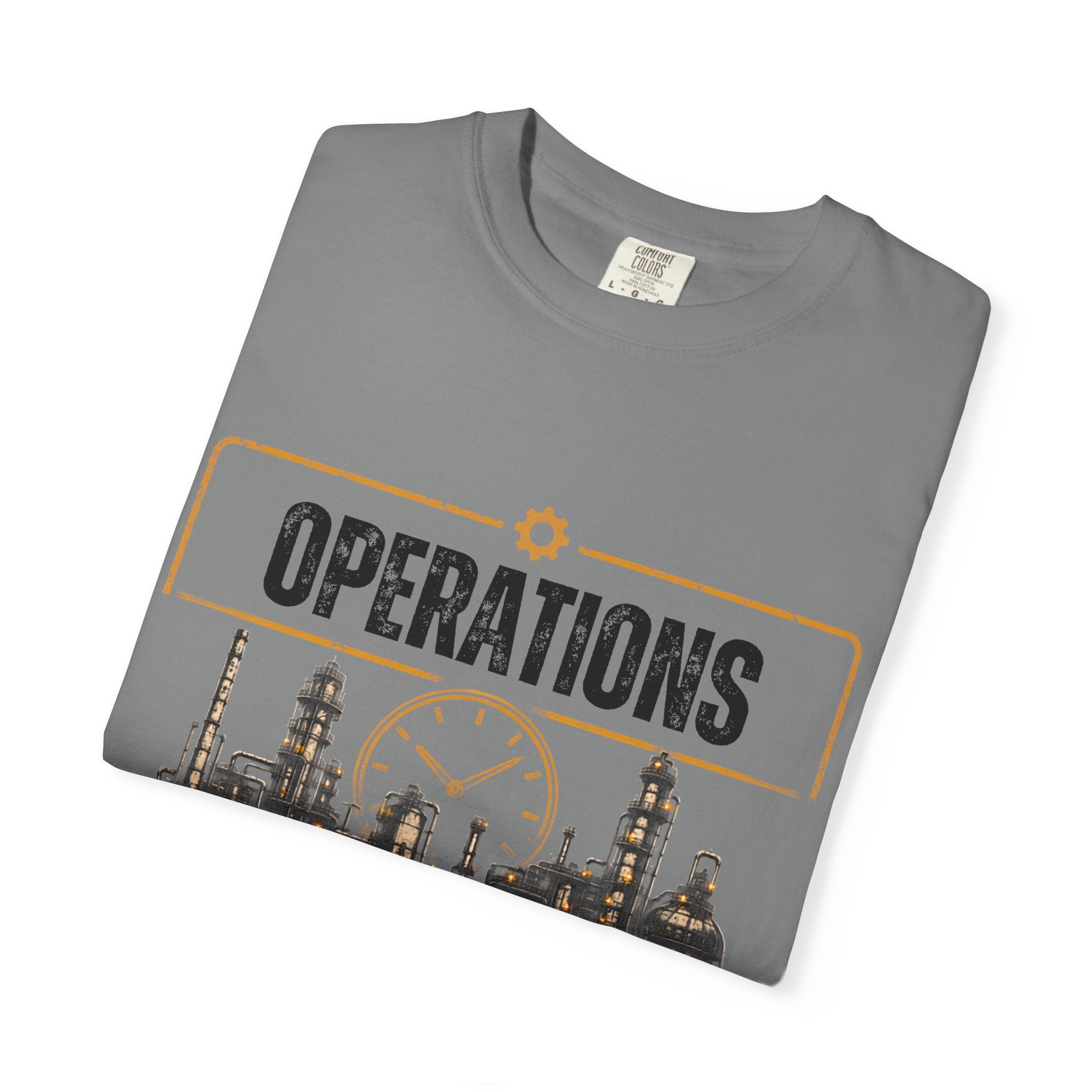 Operations Never Sleep T-Shirt | Industrial Plant Shift Worker Tee