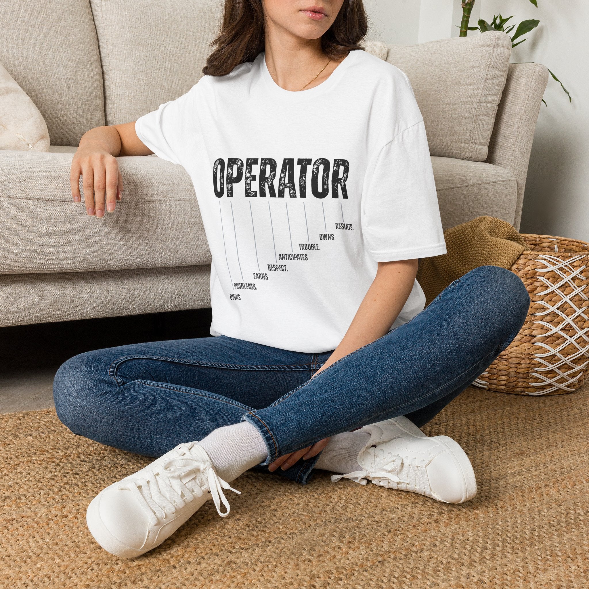 Operator Graphic T-Shirt — Distressed Bold Workwear Tee
