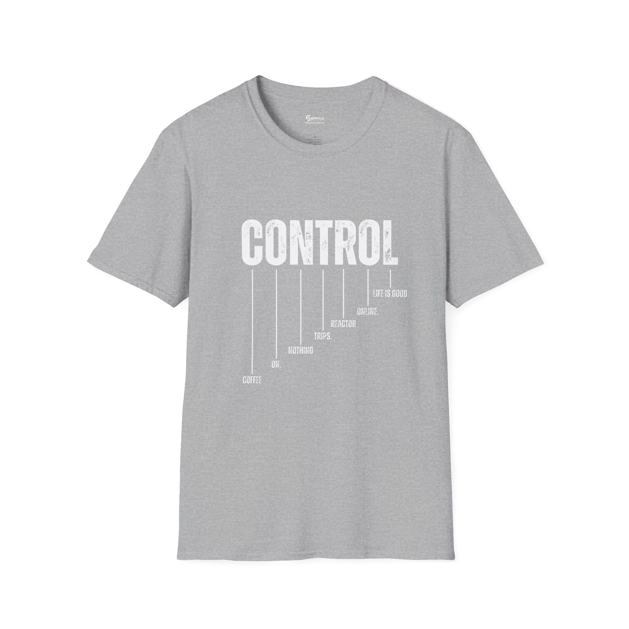 Control Graphic T‑Shirt — 'CONTROL' Minimalist Typography Tee
