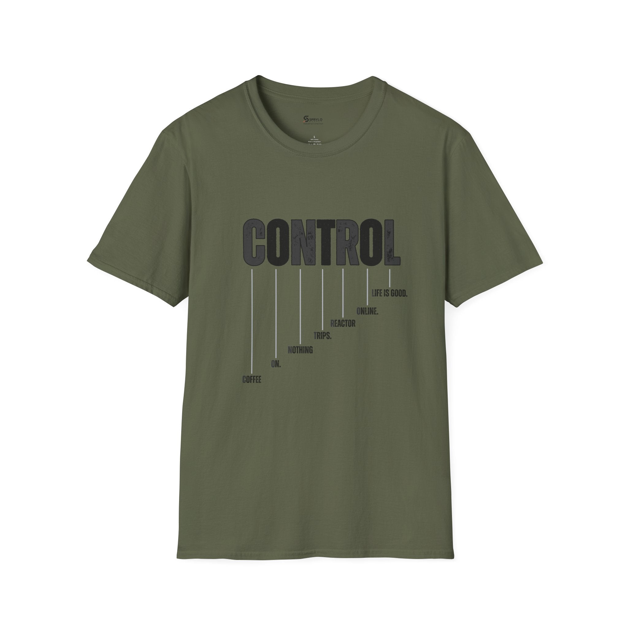 Control Graphic T‑Shirt — 'CONTROL' Minimalist Typography Tee