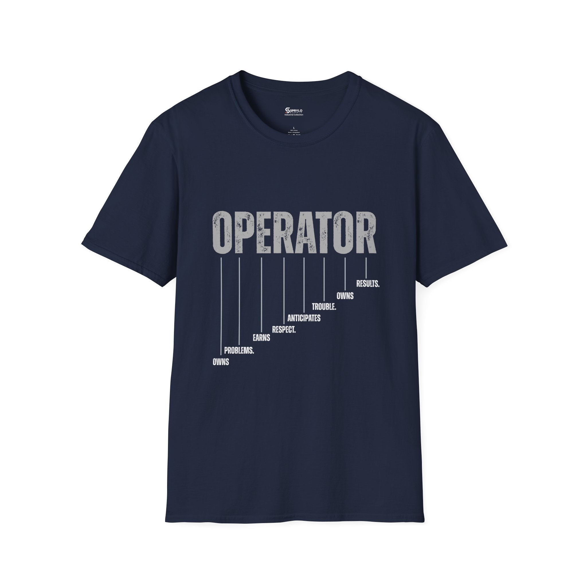 Operator Graphic T-Shirt — Distressed Bold Workwear Tee