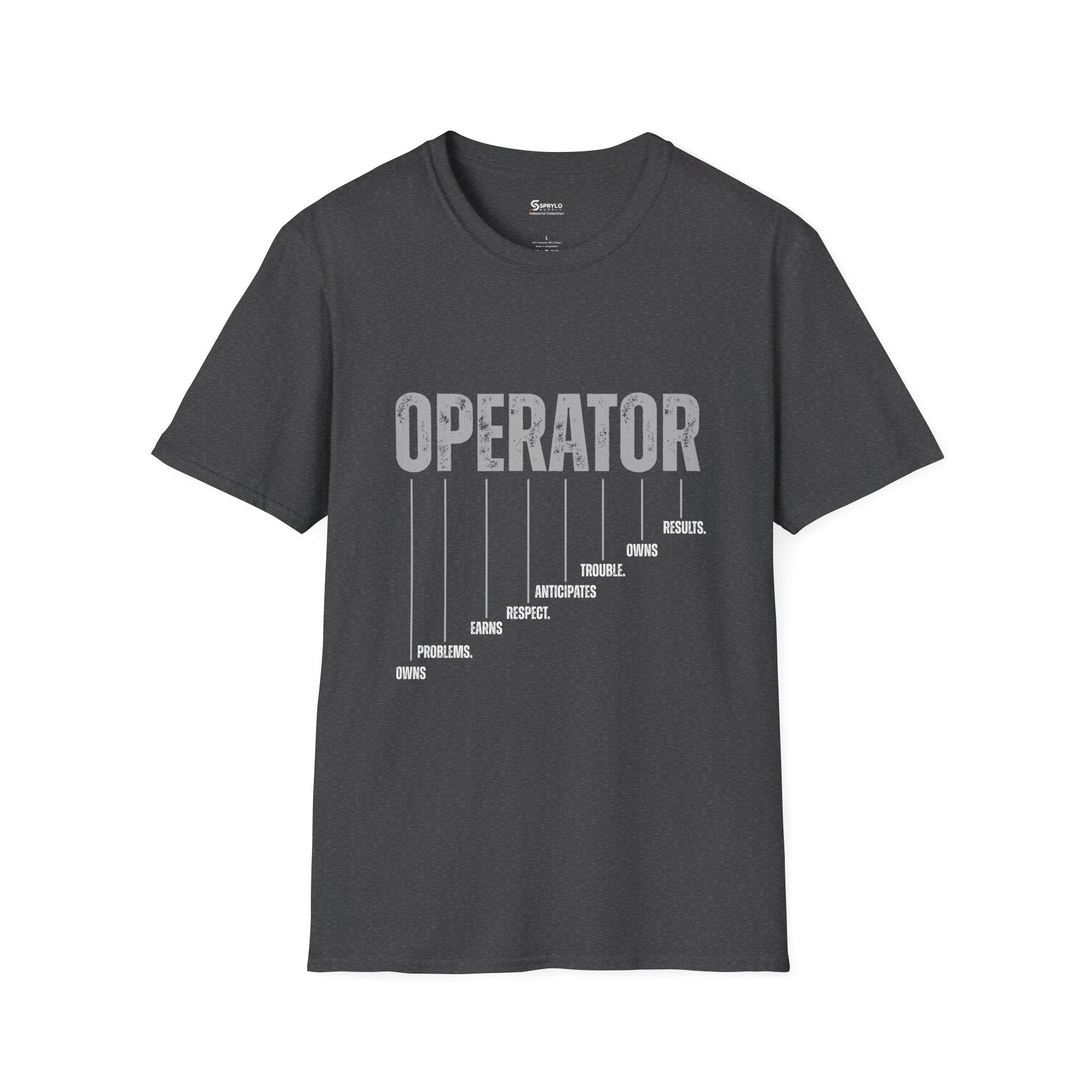 Operator Graphic T-Shirt — Distressed Bold Workwear Tee