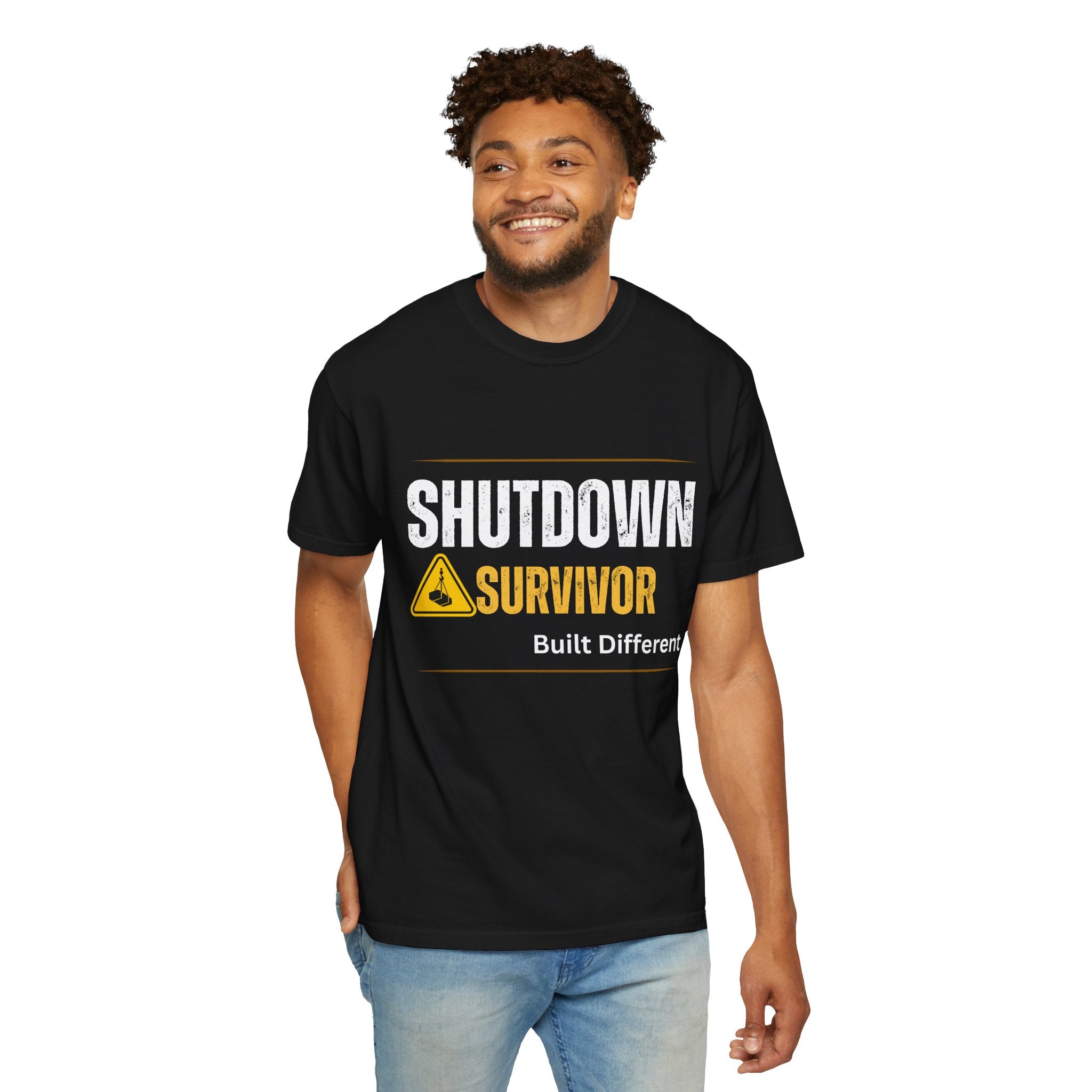 Shutdown Survivor T-Shirt – Built Different Graphic Tee