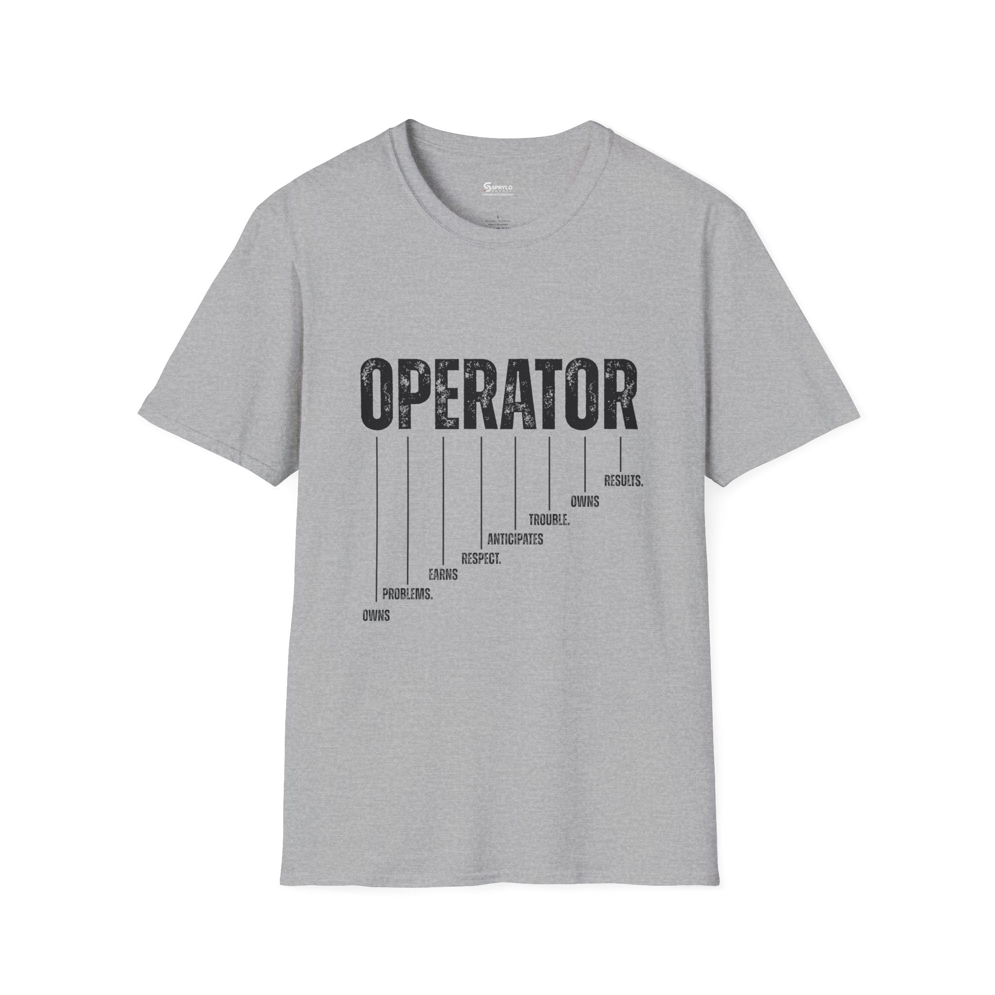 Operator Graphic T-Shirt — Distressed Bold Workwear Tee